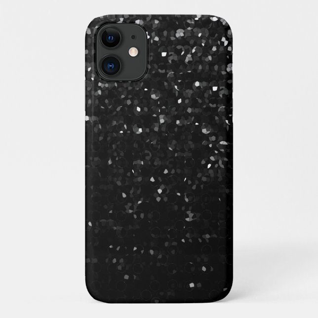 iPhone 11 Case Black Crystal Bling Strass (Back)