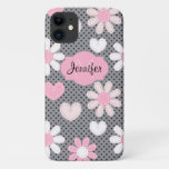 Iphone 11 Case | Daisies | Polka Dots | Hearts at Zazzle
