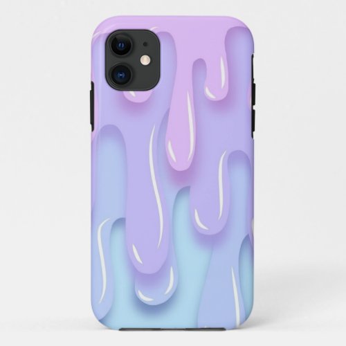iPhone 11 case_ ooze purple and blue pastel iPhone 11 Case