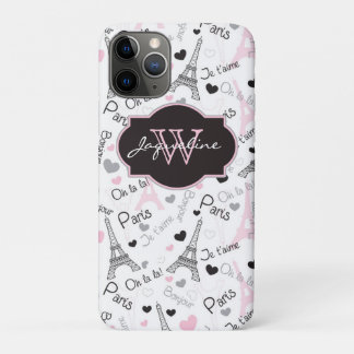 iPhone 11 Case | Paris | Eiffel Tower | Hearts