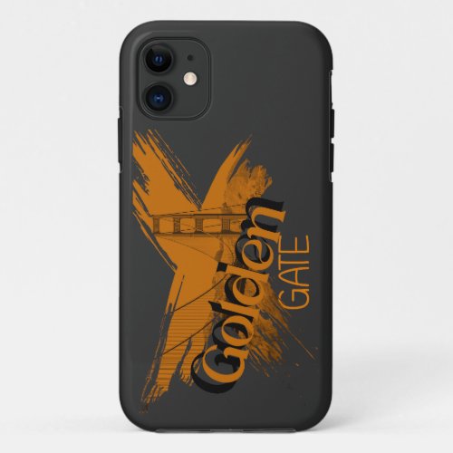  iPhone 11 Case with golden gate view 