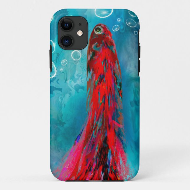iPhone 11 Tough Case Swimming Fish (Back)
