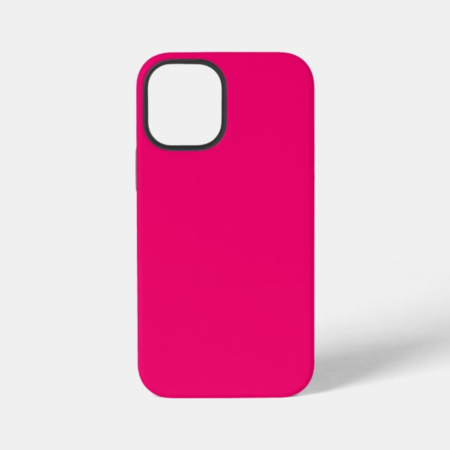 iPhone 12 Mini Case Hot Pink Glossy (Back)