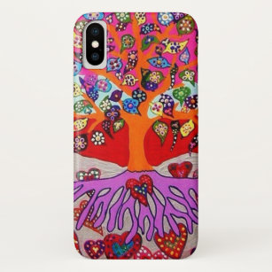 iPhone 12 My Heart Flowers For You Tree Of Life iPhone X Case