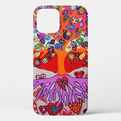 iPhone 12 My Heart Flowers For You Tree Of Life iPhone 12 Case
