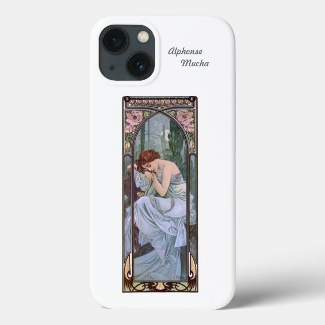 iPhone 13 case Alphonse Mucha Art Nouveau  (Back)