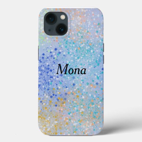 iPhone 13 Case in Colorful Splatter Dots