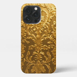 Iphone 13+ fansi style goldan design new pettan 13 pro case