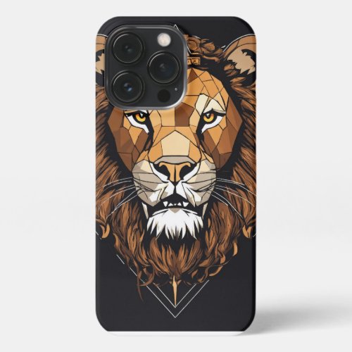 iPhone 13 pro case with lion face _ 