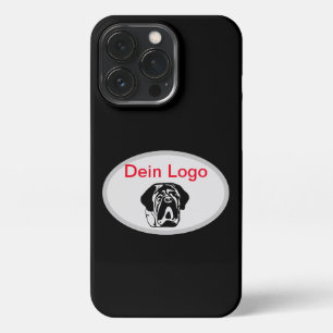 iPhone 13 Pro Case Your Image Mastiff Bulldog Logo