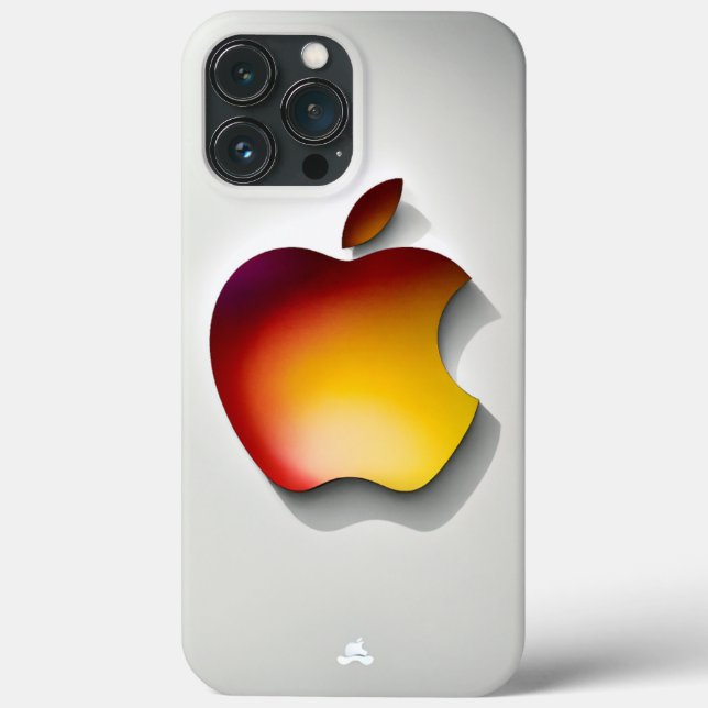 iPhone 13 Pro Max cover with colorful Apple logo (Back)