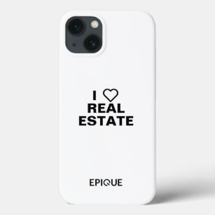 iPhone 13 White Case - I Heart Real Estate