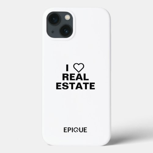 iPhone 13 White Case _ I Heart Real Estate