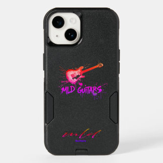 Iphone 14 case " MLD Guitars" Logo- neon colors