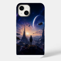 iPhone 14 Case • Sci-Fi Futuristic Cityscape