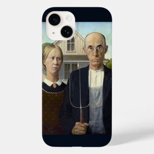 iPhone 14 Case with American Gothic Print