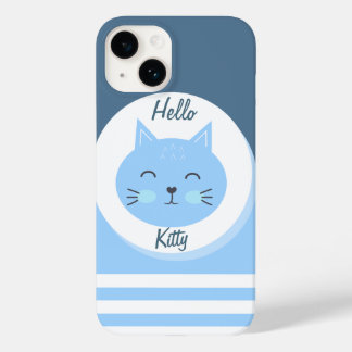 iPhone 14 Cases Hello Kitty White & Blue Colour