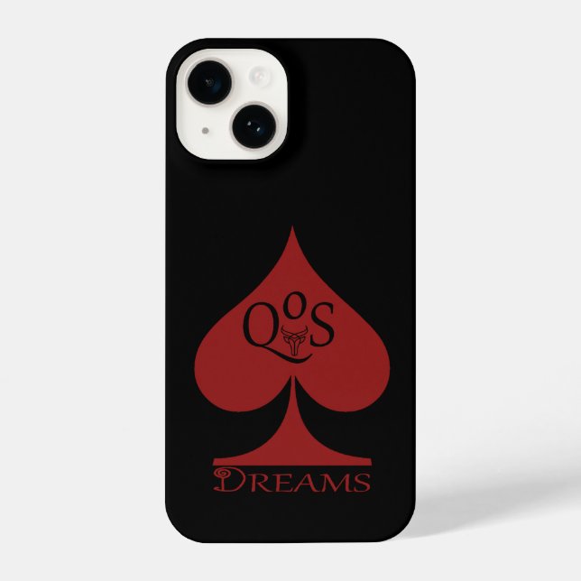 iPhone 14 Phone Case Queen of Spades BBC Vixen QoS (Back)