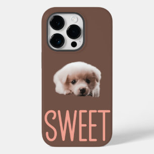 iPhone 14 Pro Cases Sweet Puppy and Brown Design