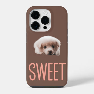 iPhone 14 Pro Cases Sweet Puppy and Brown Design