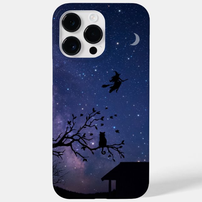 iPhone 14 Pro Max Case – Blue Halloween Illustrati (Back)