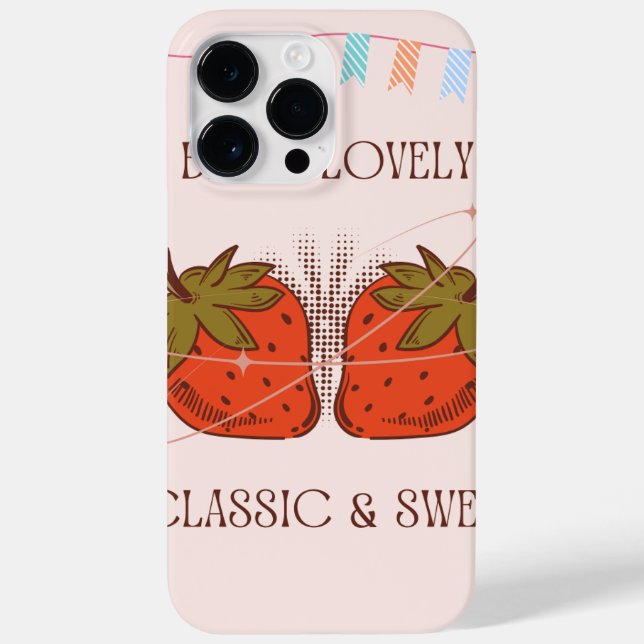 iPhone 14 Pro Max case - strawberries (Back)
