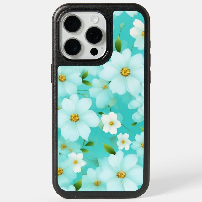iPhone 15 Otterbox Symmetry Case Floral Design (Back)