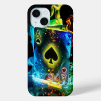 iPhone 15 Playing Card Ace of Spades Case