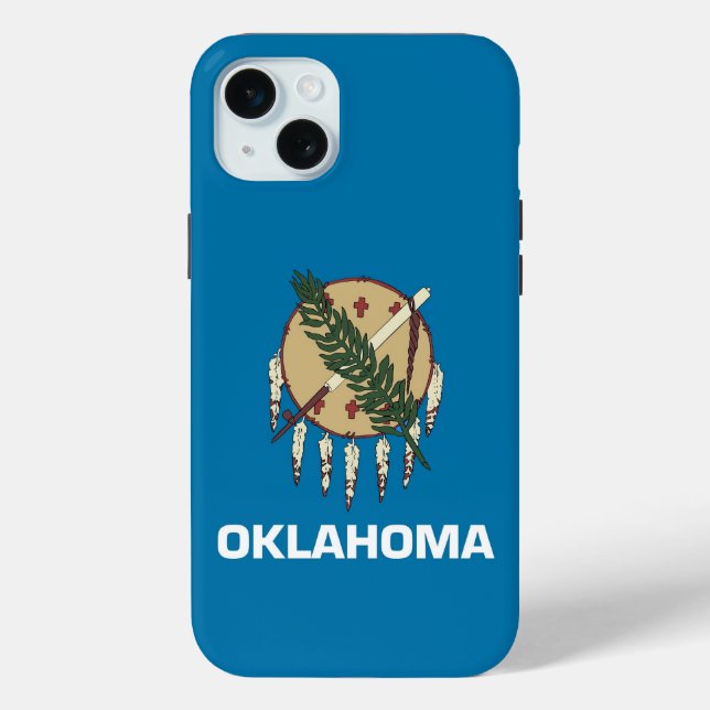 iPhone 15 Plus Case-Mate, Oklahoma flag Case-Mate iPhone Case (Back)