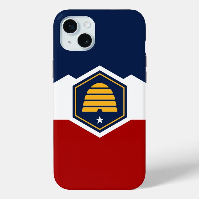 iPhone 15 Plus Case-Mate, Utah new state flag Case-Mate iPhone Case (Back)