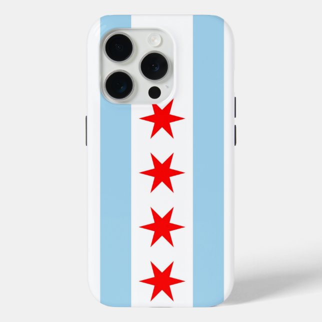 iPhone 15 Pro Case-Mate, Chicago flag Case-Mate iPhone Case (Back)