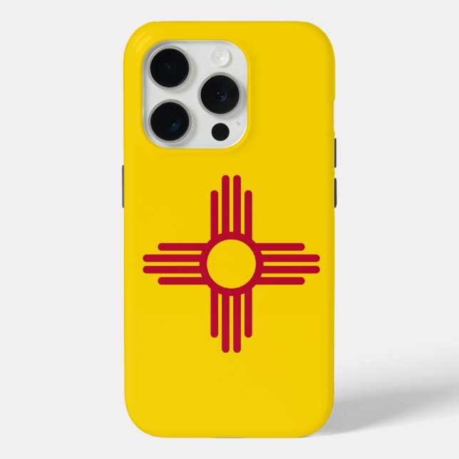 iPhone 15 Pro Case-Mate, New Mexico flag Case-Mate iPhone Case (Back)