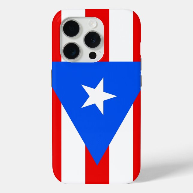iPhone 15 Pro Case-Mate, Puerto Rico flag Case-Mate iPhone Case (Back)