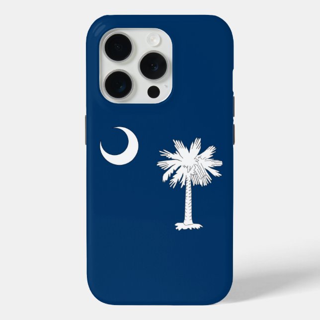 iPhone 15 Pro Case-Mate, South Carolina flag Case-Mate iPhone Case (Back)