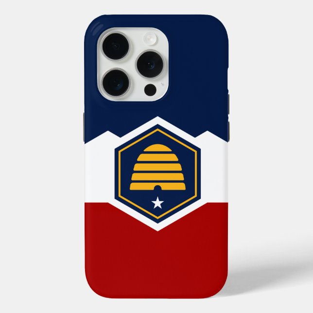 iPhone 15 Pro Case-Mate, Utah State new flag Case-Mate iPhone Case (Back)