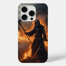 iPhone 15 Pro Case with Death Metal Design
