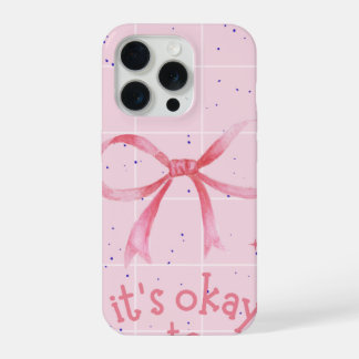 Iphone 15 Pro Iphone Case With a Ribbon Design