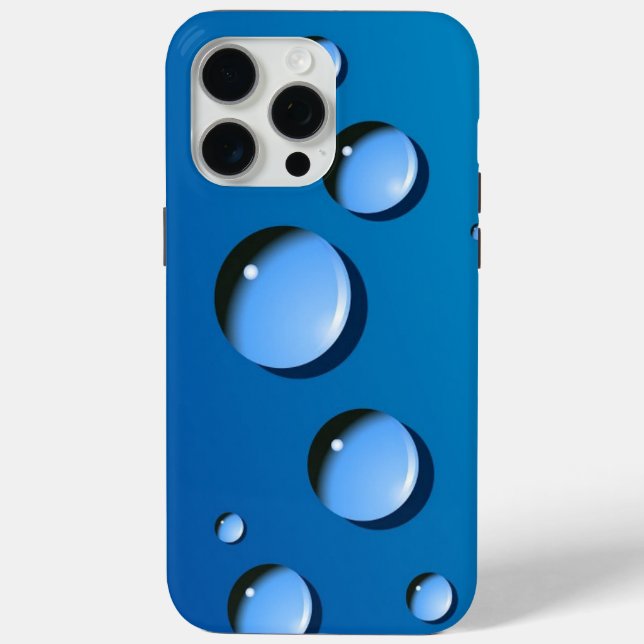 iPhone 15 pro max case water circle color pattern (Back)