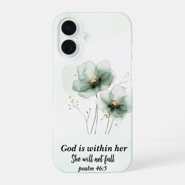 iPhone 16 case, Biblical phrase Case (Back)