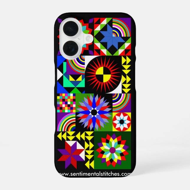 iPhone 16 Case - Quilt Collage (Back)