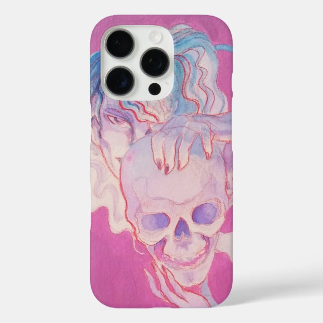 iphone 16 phone case - Purple Out of Body art (Back)