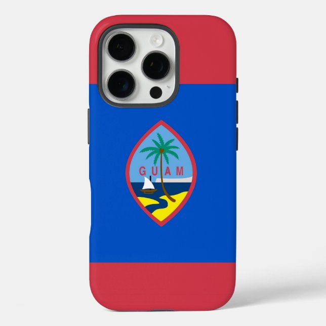 iPhone 16 Pro Case-Mate, Guam flag Case-Mate iPhone Case (Back)