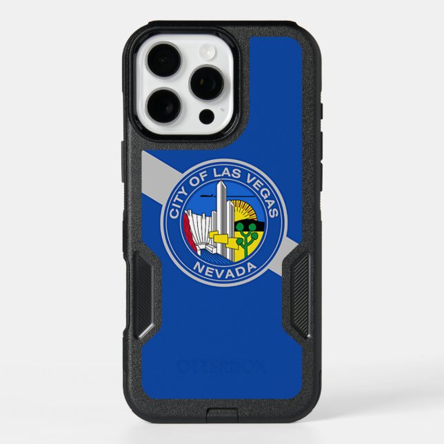  iPhone 16 Pro Max Case, Las Vegas City Flag (Back)