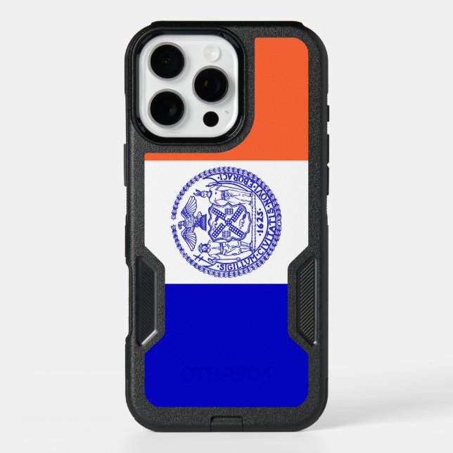  iPhone 16 Pro Max Case, New York City Flag Case (Back)