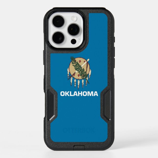  iPhone 16 Pro Max Case, Oklahoma Flag (Back)
