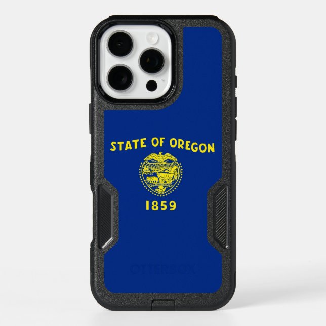  iPhone 16 Pro Max Case, Oregon Flag Case (Back)