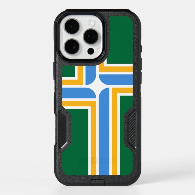  iPhone 16 Pro Max Case, Portland Flag Case (Back)