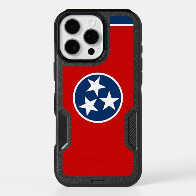  iPhone 16 Pro Max Case, Tennessee Flag Case (Back)