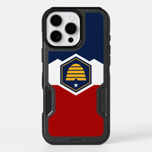  iPhone 16 Pro Max Case, Utah State Flag Case (Back)