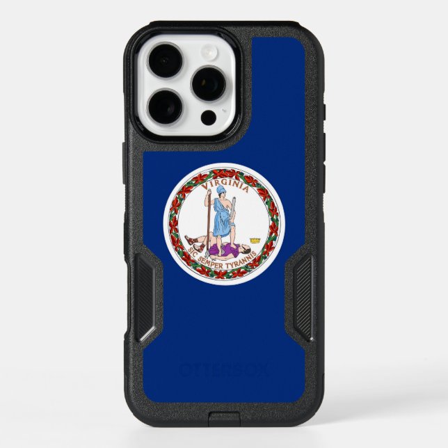  iPhone 16 Pro Max Case, Virginia State Flag Case (Back)